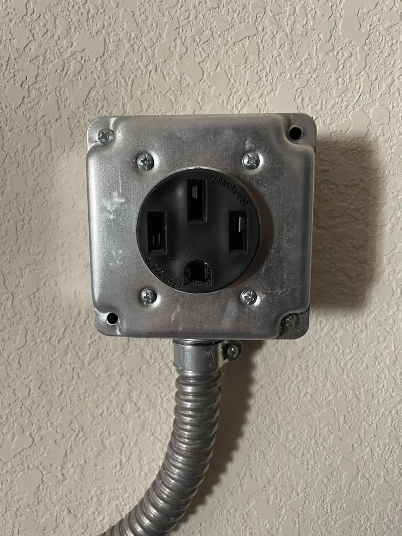 NEMA 14-50 outlet installed for Electrical Panel Upgrade in Southwest Ranches